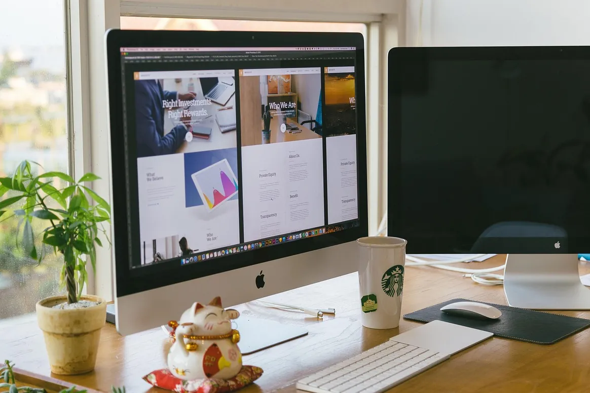 Computer, desktop, monitor