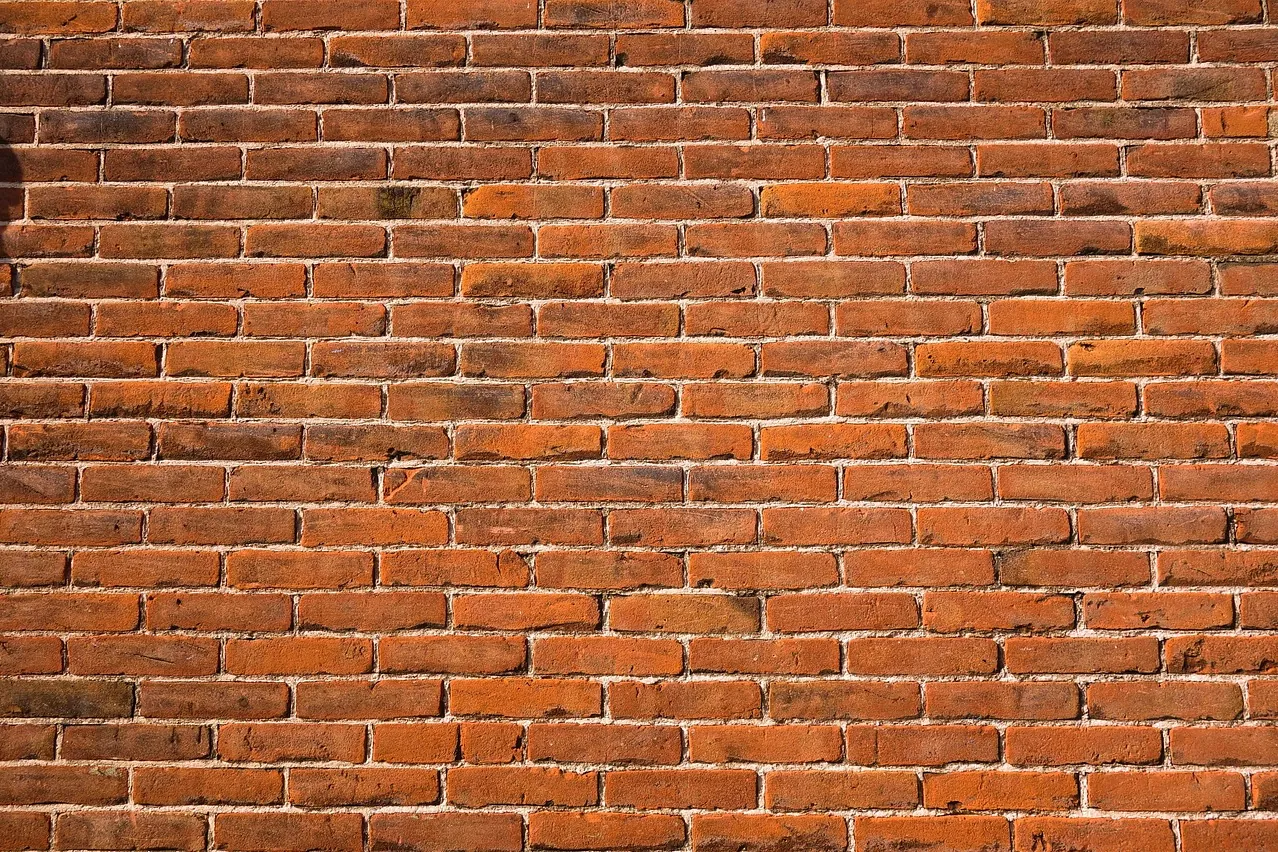 Brick wall, red brick wall, wall