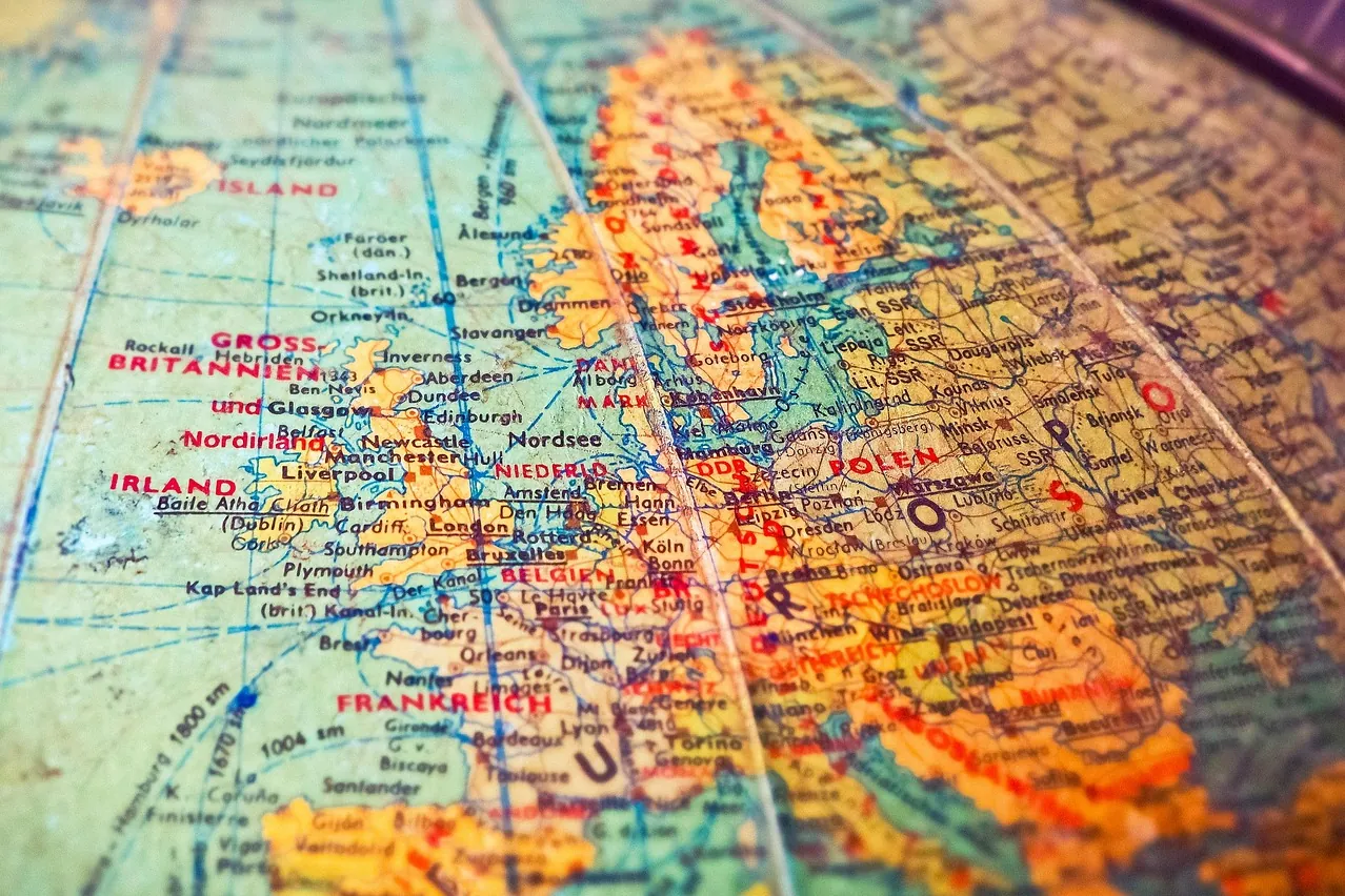 Globe, map, countries