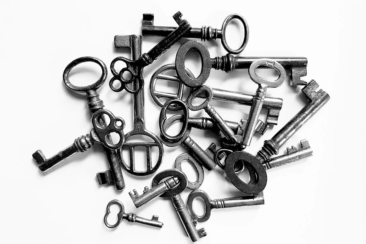 Key, close up, to open