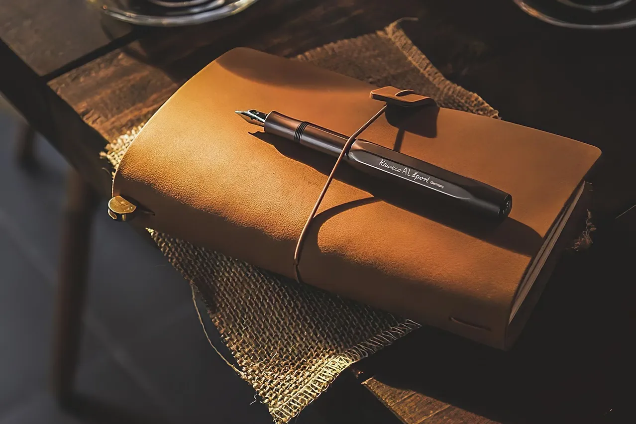 Book, pen, notebook