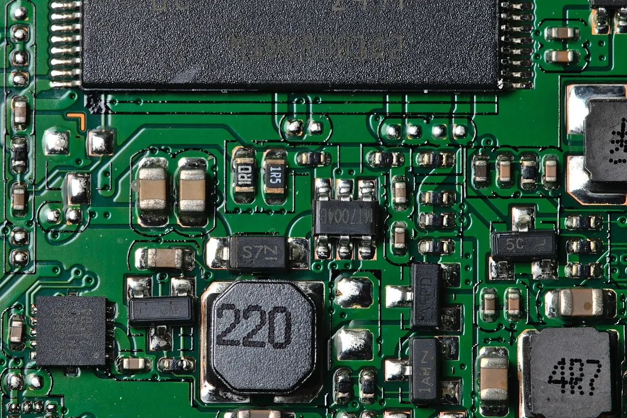 Circuit board, electronics, printed circuit board