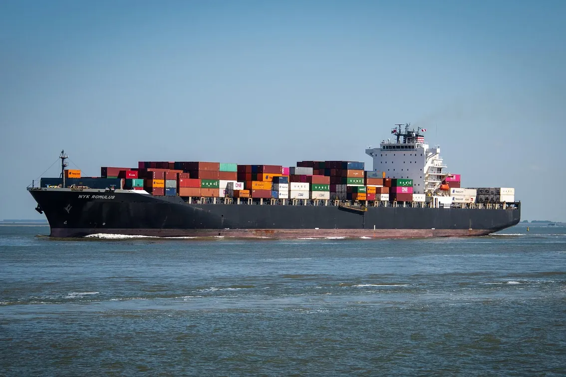 Container ship, nature, ship