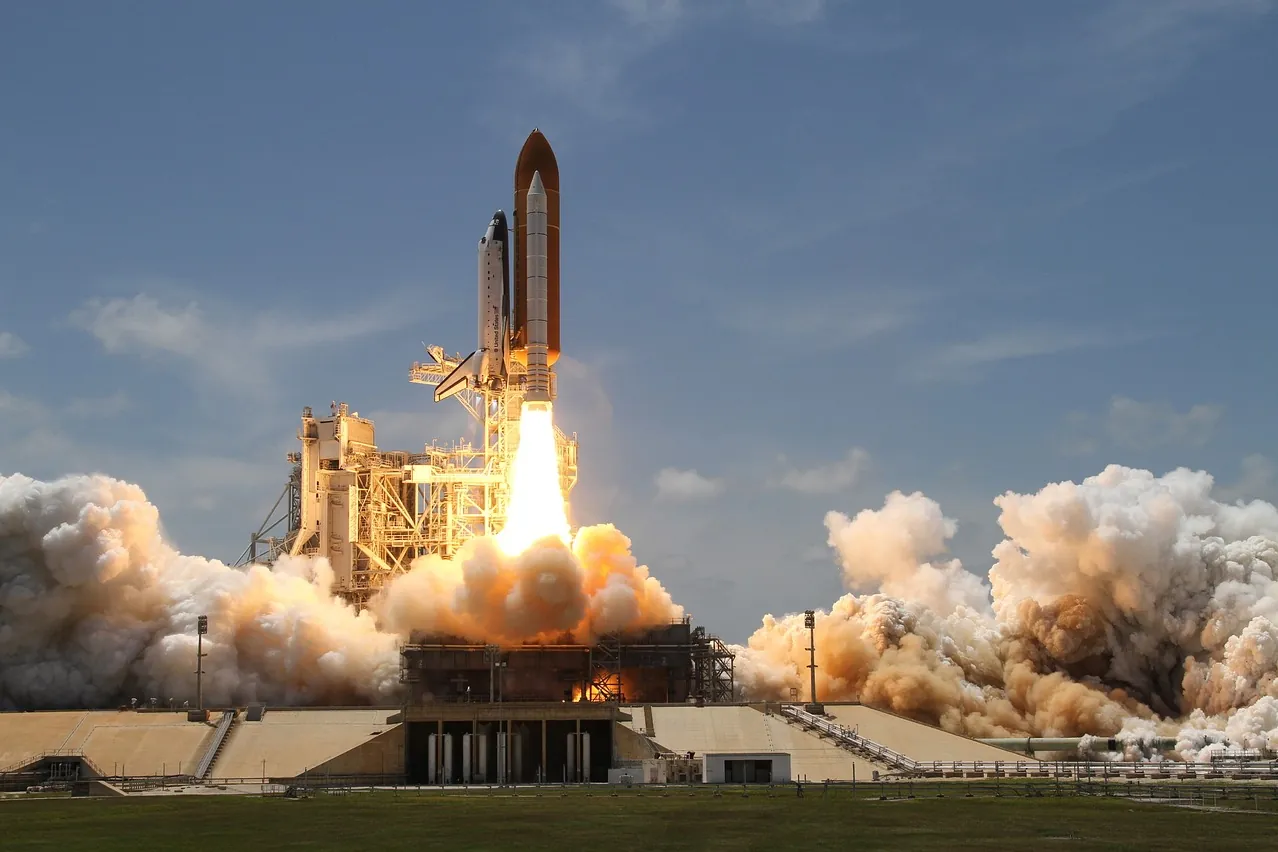 Rocket launch, rocket, take off