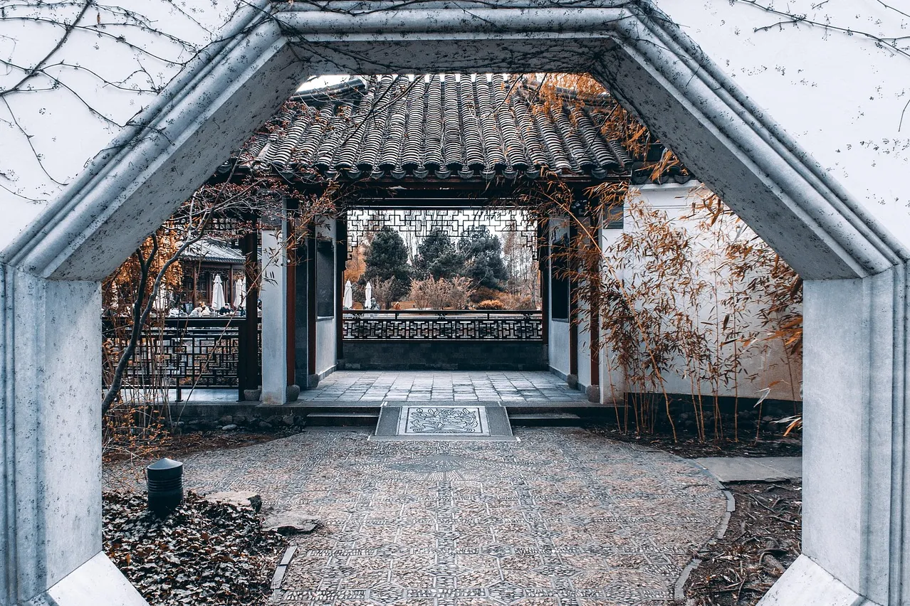 Chinese garden, china, garden