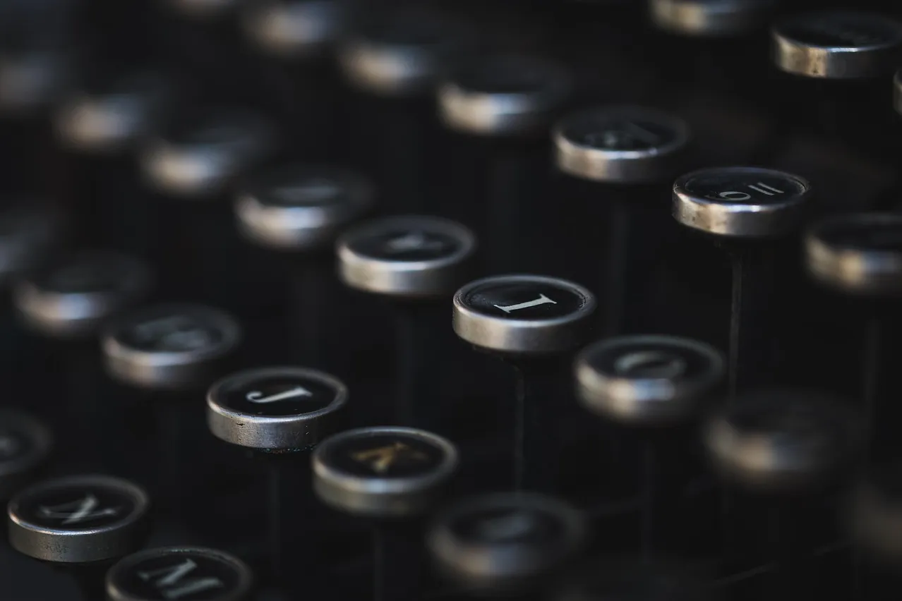 Typewriter, vintage, keyboard